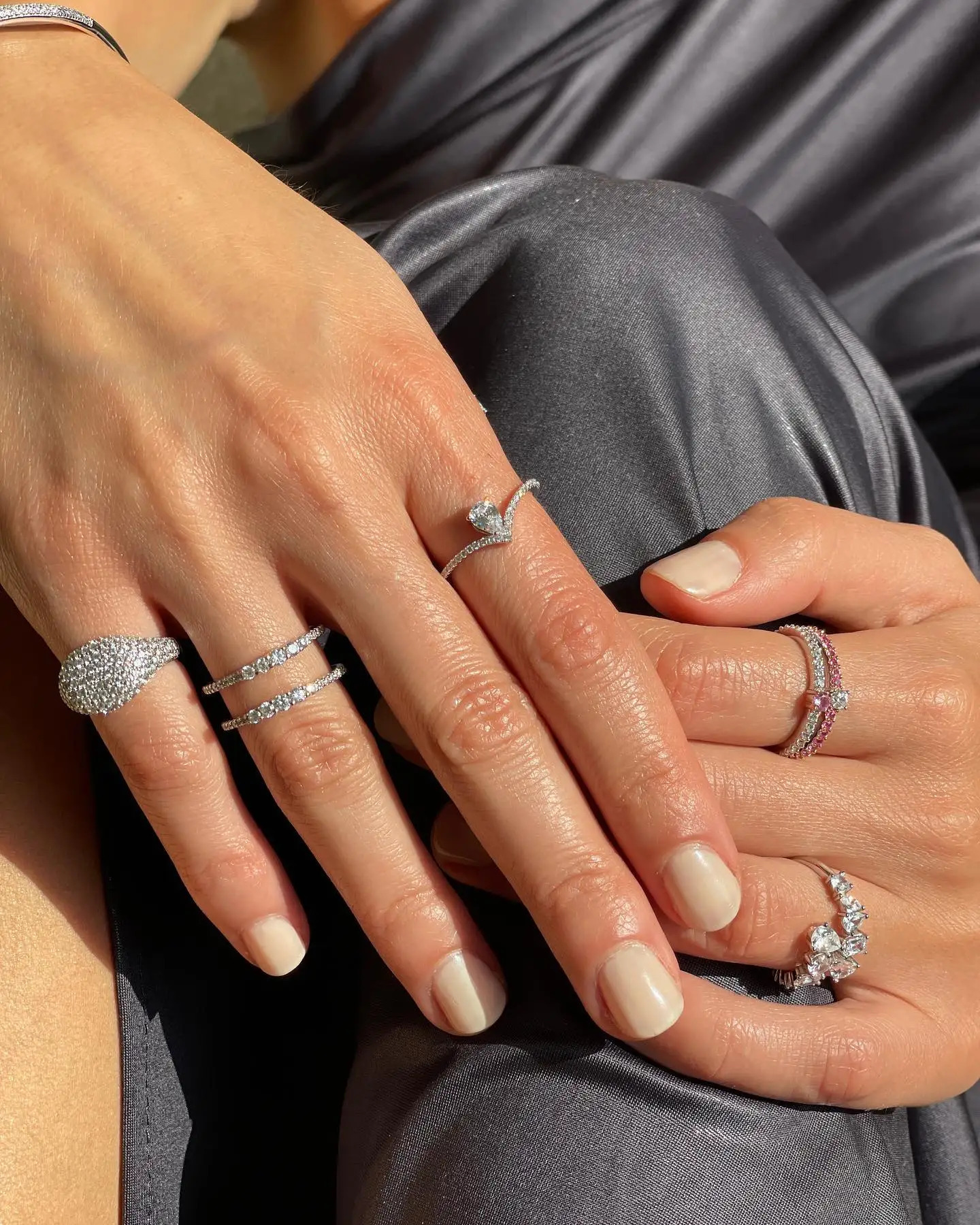 Micro Pave 5A CZ Sparking Fashion Women Jewelry Open Size #5 Square Little Finger Ring 250214