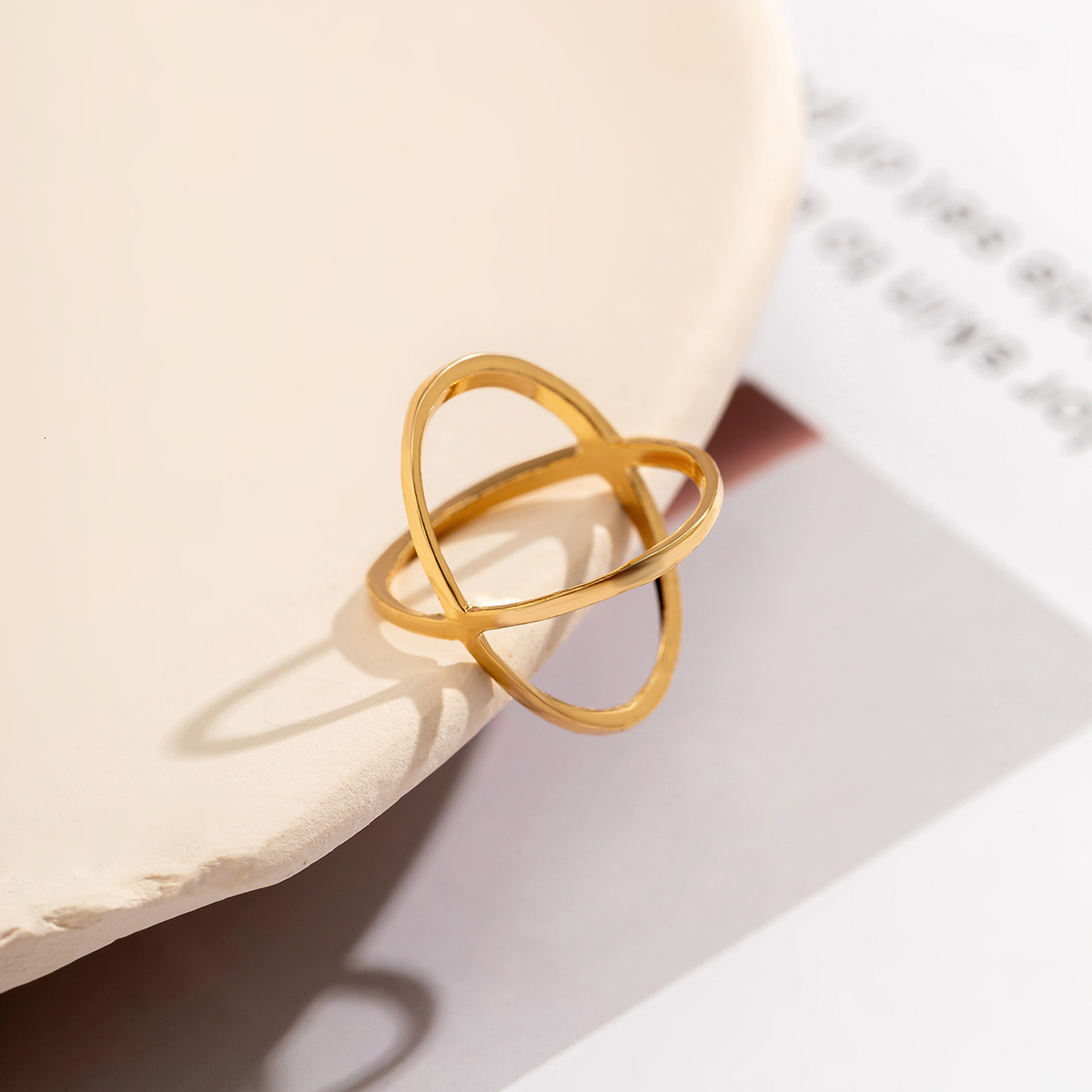 fashion Turquoise Flower Index Finger Set Joint Cold Wind Star Moon Leaf Water Diamond Ring Woman