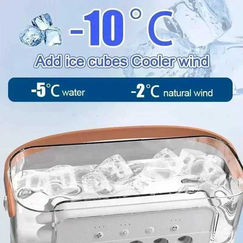 New 3 In 1 Fan AIr Conditioner Household Mini Air Cooler LED Night Light Portable Humidifier Air Adjustment Fan Office Home Fan Z250214