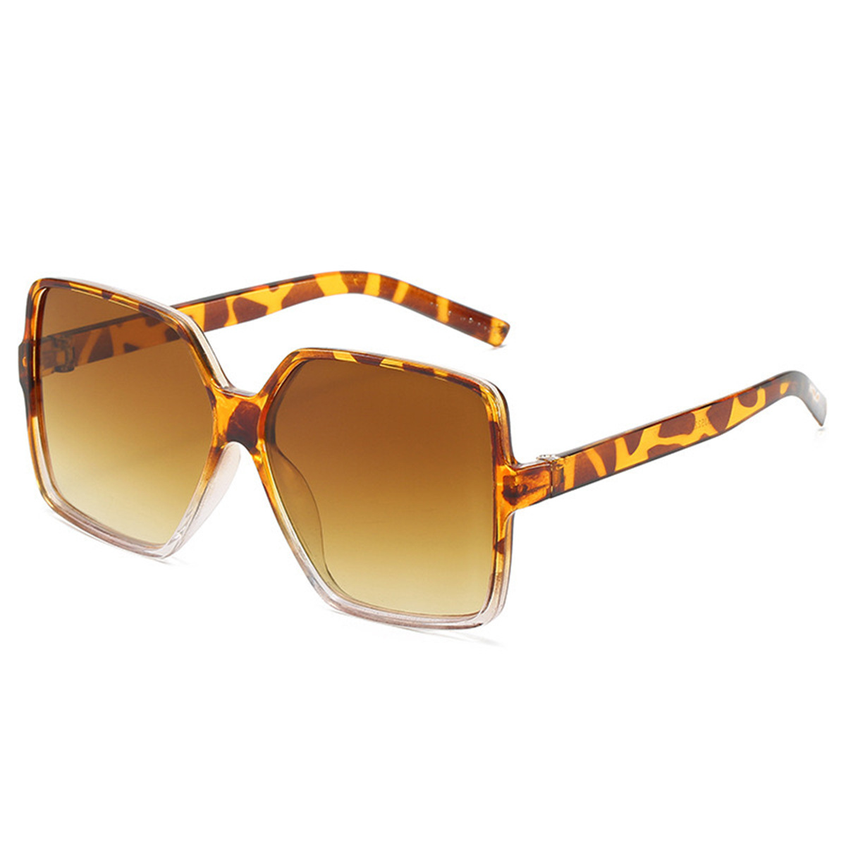 LALAVARA Oversize Square Frame Retro 90s Vintage Outdoor Driving Sunshade Decoration Glasses