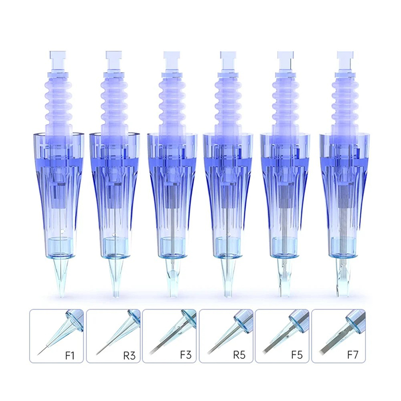 A6 Dr Pen Cartridge Needle Bayonet Tattoo Needles Microneedling Mesotherapy 1 3 5 7 PMU Use 9pin 12pin 36pin 42pin 3D 5D Round Nano MTS Therapy Dermap