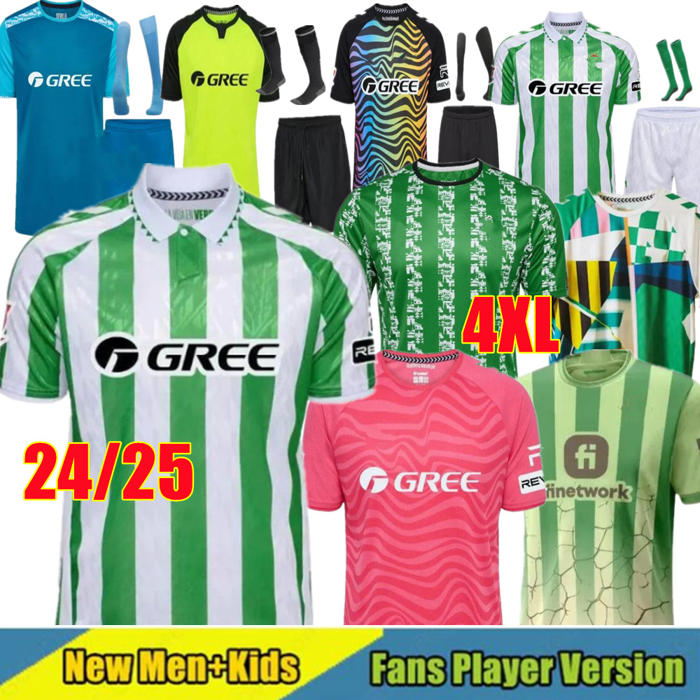 2024 2025 real Betis ISCO soccer Jerseys 24 25 JOAQUIN FEKIR B.IGLESIAS CANALES WILLIAN J Shirt WILLIAM CAMARASA JUANMI VICTOR C.TELLO RUIZ Football uniform 3XL 4XL