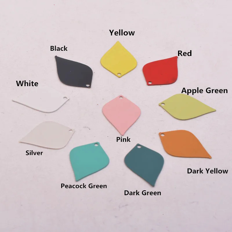 100pcs AC10659 12*18mm Brass Small Shape Charms Smooth Pendant 250214