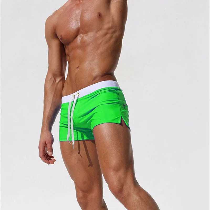 Mens Swim Trunks Hot Spring Swimsuit Adults Swim Pool Beach Shorts Summer Swimwear Mens Swimsuit Swimming Surf Banadores W250214