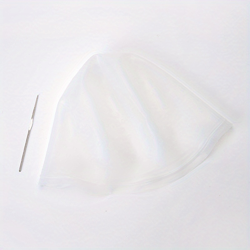 1pcs Silicone Hair Coloring Cap Hook Needle Pink Professional Dyeing Tool Highlight Dyeing Frosting Dyeing Hats Barber Hair