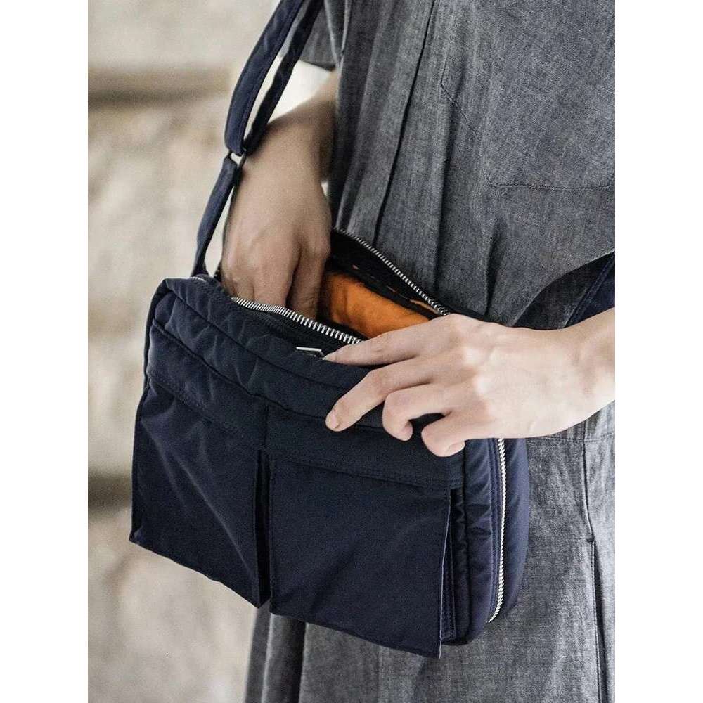 Men's Nylon Small Messenger Trendy Diagonal Backpack Chest Light Boys Leisure Travel Waterproof Shoulder Bag