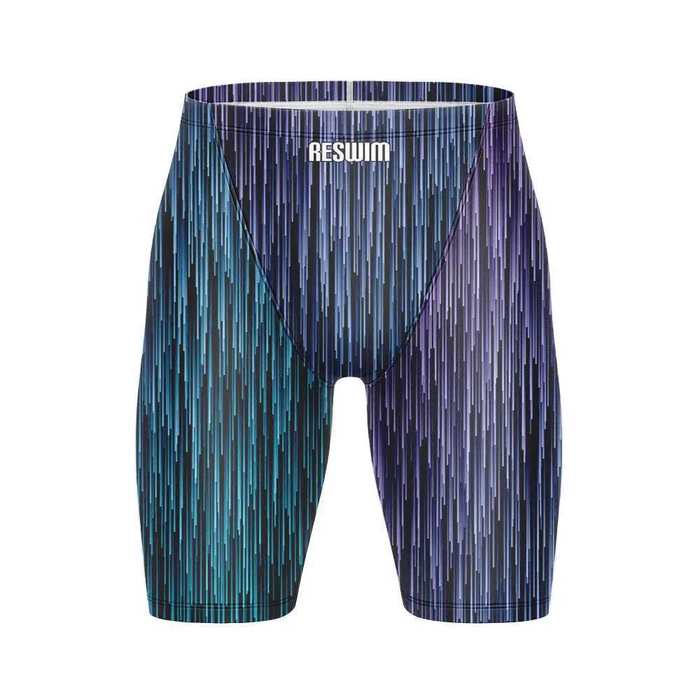 2025 Mens Print Swim Jammer Training Sports Beach Diving Surfing Pants Tights Shorts Swimming Trunks Summer Quick Dry Swimsuit W250214