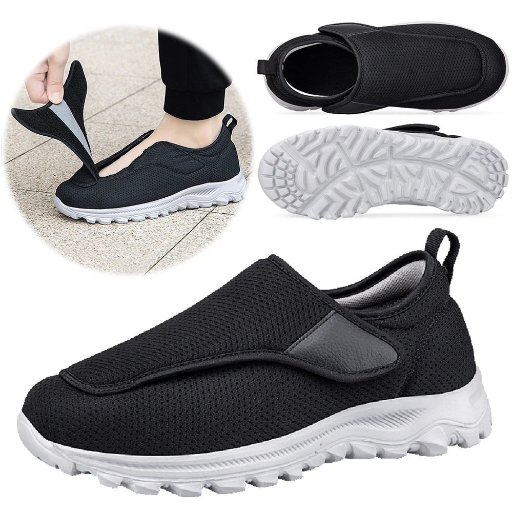 Men Diabetic Casual Shoes Breathable Non-slip Wide Walking Sneakers Outdoor 2024 Slip-On Orthopedic Shoes Men Shoes Gift 250214