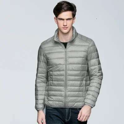 Autumn And Winter Light cotton jacket Ultra-thin Thermal Insulation Spring Jacket Men's stand Collar Coat New