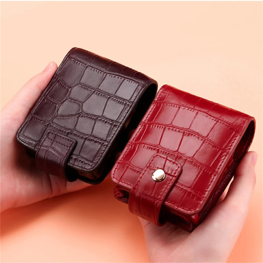 Lipstick Cosmetic Bag with Mirror Women Travel Makeup Bag Pattern Pu Mini Toiletry Organizer Pouch Storage Makeup Case 250207