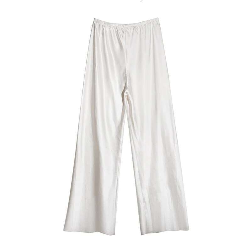 Satin Wide Leg Long Or Casual Pants Women's Summer