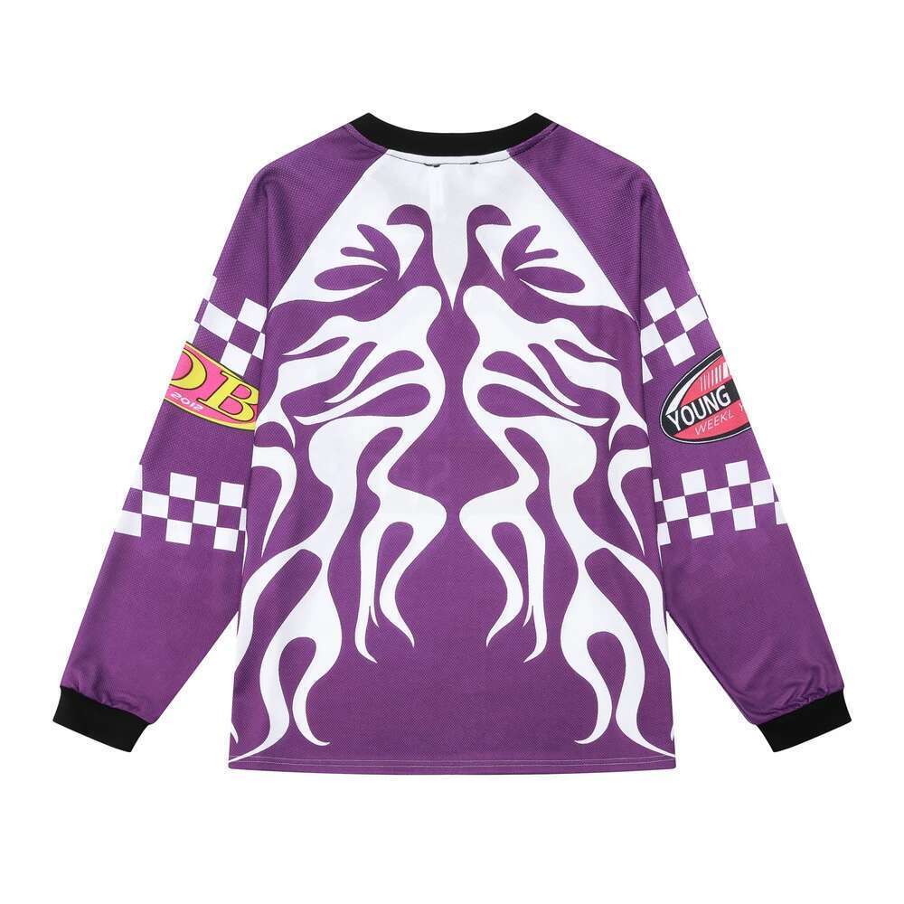 Streetwear Totems Sports Mens Baseball Shirts Long Sleeve Breathable Casual Fall Tshirts Crew Neck Baggy Loose Top Tees Oversize