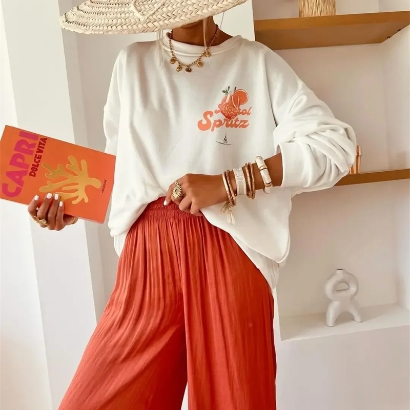 Sunday Graphic T Shirts Casual Streetwear Gothic Harajuku Long Sleeves Clothes Oversized Y2k Top Couples Goth Women Clothing 250206