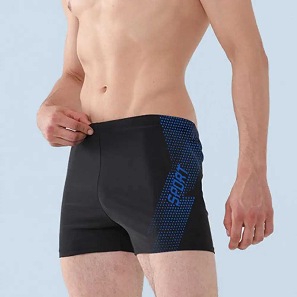 Men Swimming Shorts Quick-drying Swimming Trunks Quick Dry Mens Swimming Trunks with High Waist Elasticity Plus Size for Hot W250214