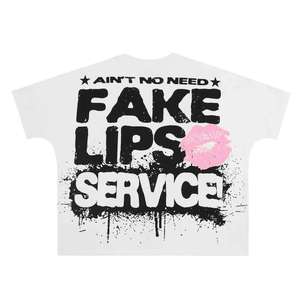 Streetwear Bat Short Sleeve Cotton Summer Top Tees For Men And Women Round Neck White Black Cartoon Letter Loose Tshirt Oversize