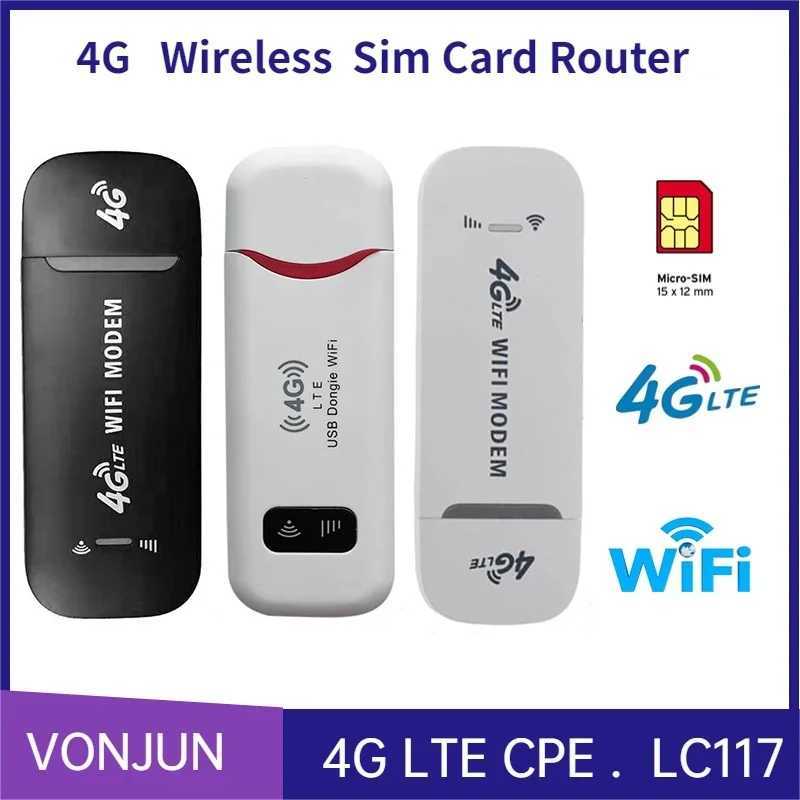 4G/5G Mobile WIFI Router 150Mbps 4G LTE Wireless USB Dongle Modem Stick Sim Card Pocket Hotspot WiFi Broadband for Home OfficeXJ250214