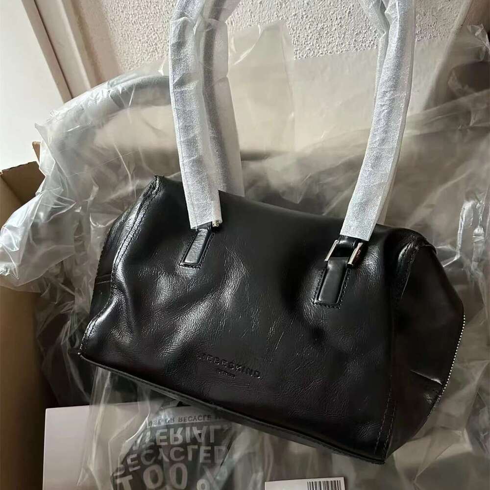 Liebeskind Oil Wax Leather Top Layer Cowhide KAYLA Zipper Large Capacity Single Shoulder Handbag From Germany