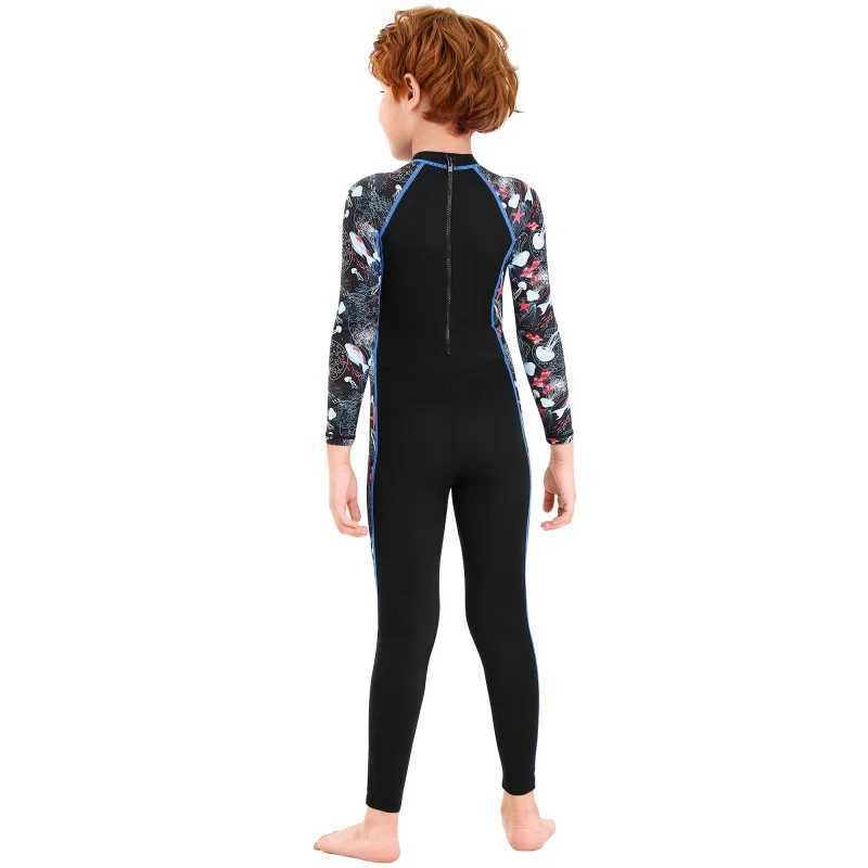 Kids Girls Boys Diving Suit Neoprenes Wetsuit Children For Keep Warm One-piece Long Sleeves UV Protection Z250214