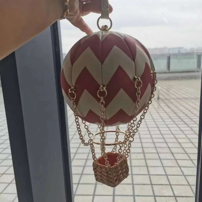 Creative Hot Balloon Ladies Single Shoulder Chain Hand-held Magnetic Button Euramerican Skew Leather Women Bag