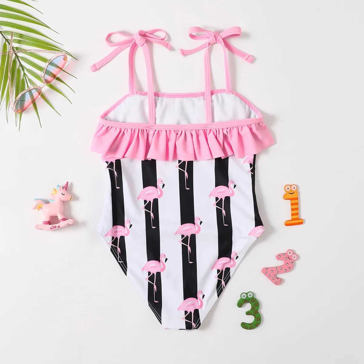 Girls Swimsuit Summer One Piece Bathing Suit Baby Swimwear Kids Girl Bikini Sets Childrens Swimming Clothes Beachwear Z250214