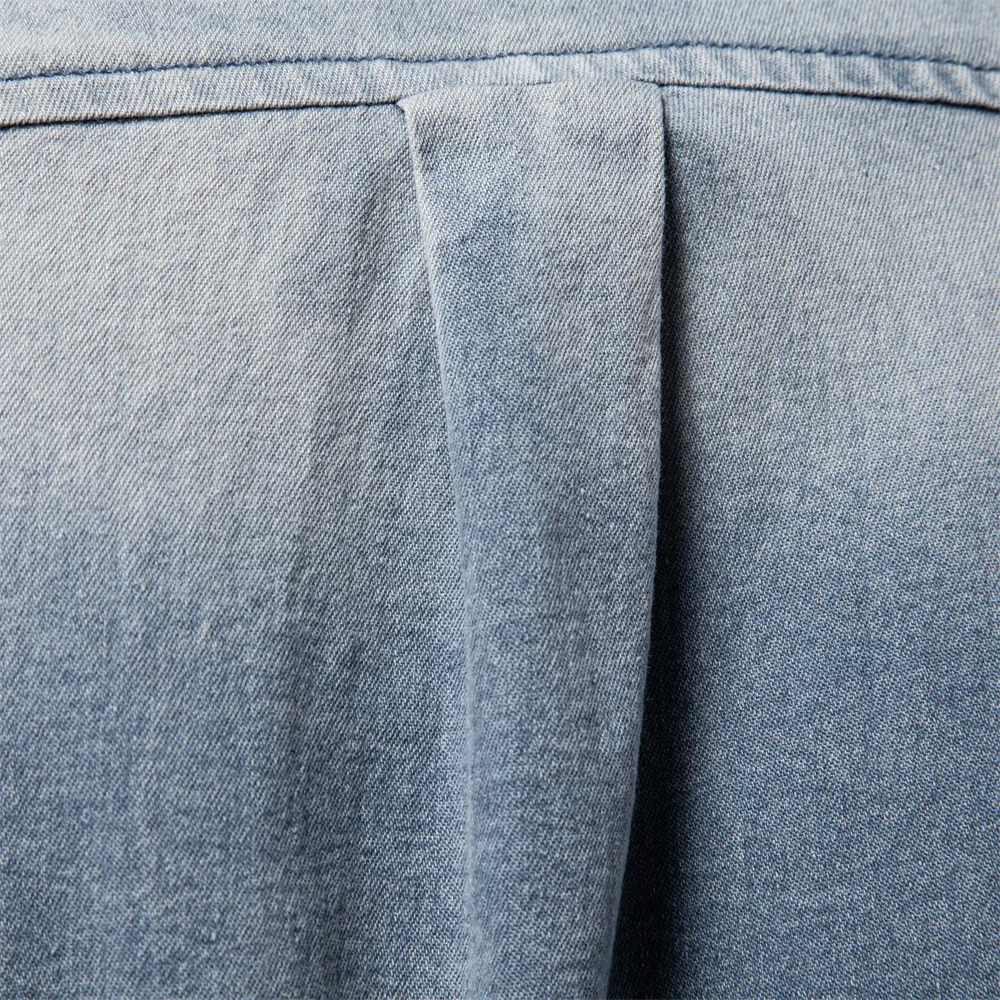 AIOPESON Mens Quality Cotton Denim Slim Fit Long Sleeve Cowboy Style Shirt For Men Spring Casual Mens Shirts 250211