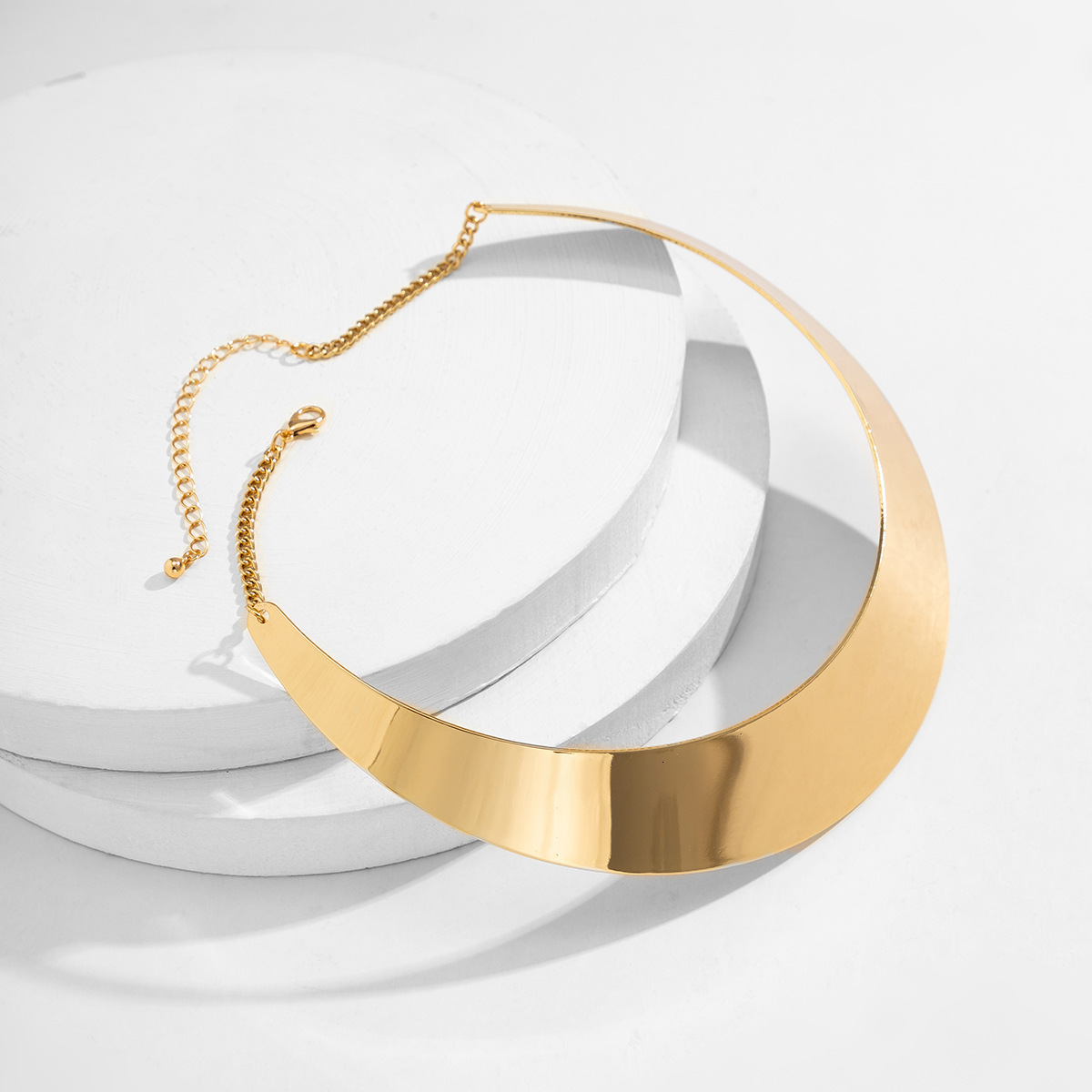 Woman fashion Jewelry hip-hop personality metal punk collar choker temperament cool style geometric necklace