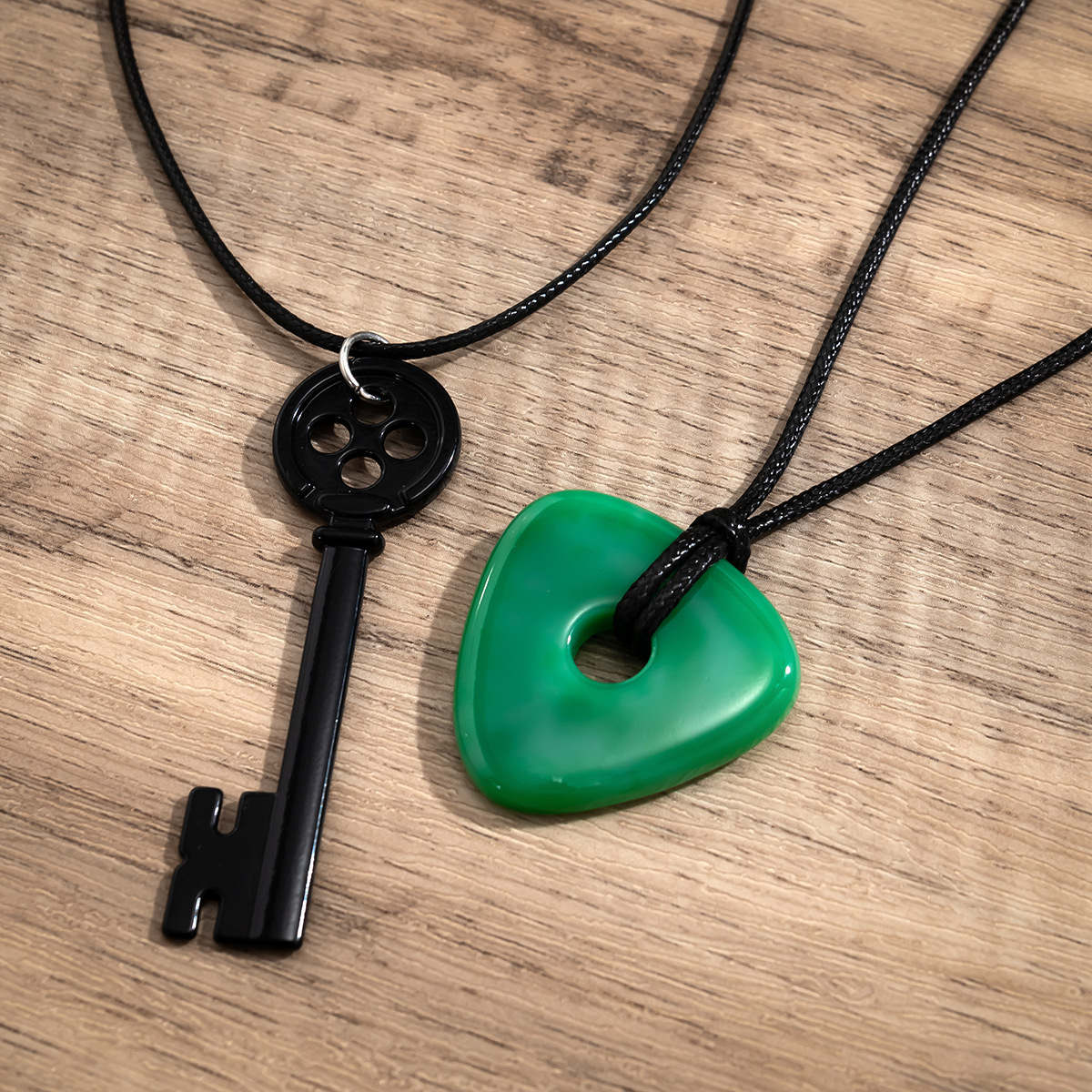 fashion Halloween Triangle Geometry Pendant, Unique Necklace, Female Gift Key, Minimalist designer Neckchain Jewelry