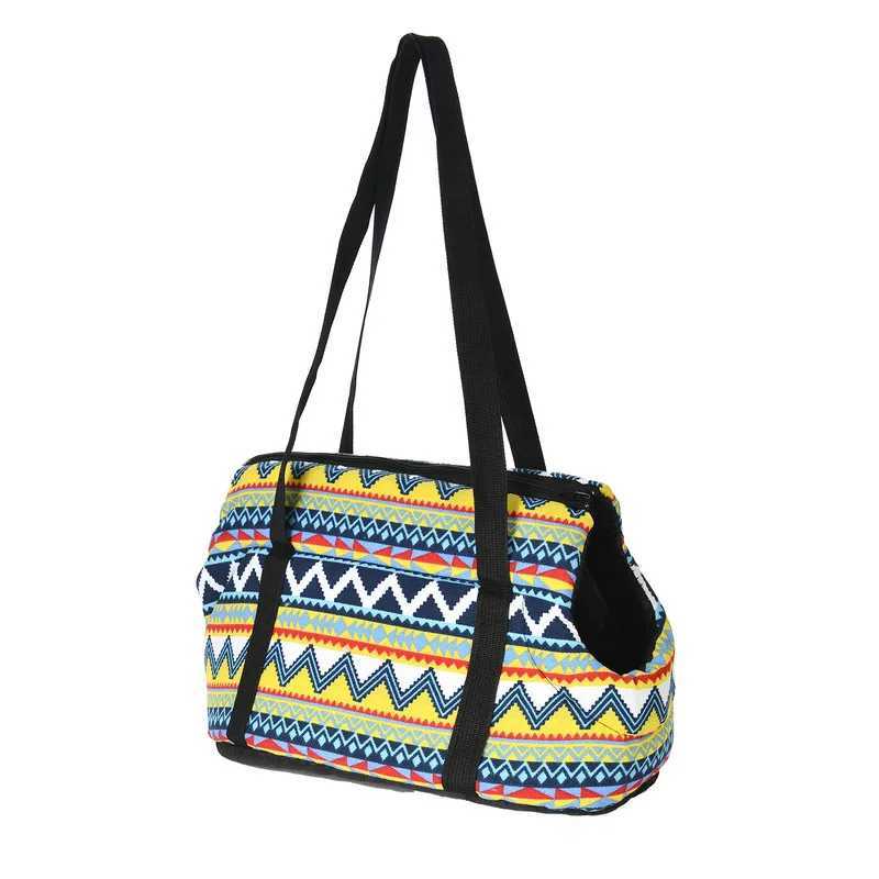 Others Dog Carrier Fashion Printed Dog Carrier Bag For Small Dogs Cat Outdoor Travel Shoulder Tote Bags Chihuahua Yorkies Backpack Pet Supplies H25021