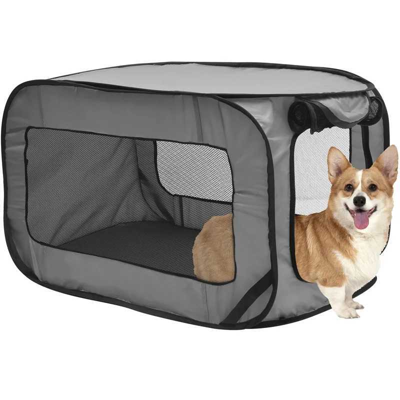 Others Dog Carrier Dog Carrier Bag Foldable Pop Up Dog Travel Crate Cat Pet Carriers Dog Travel Bags For Small Dogs Cats Kennel Tent Cage Outdoor H250