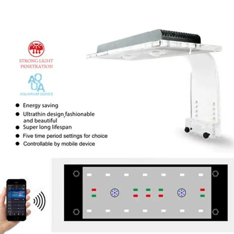 Zetlight Aquarium Led ZA1201AI Full spectrum seawater coral lamp through Wifi APP control light For SPS LPS Z250214