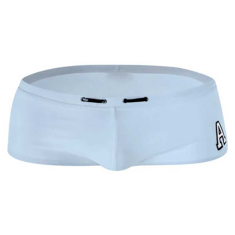 GANYANR Brand Male Swimming Trunks Plus Size Swimwear Men Sexy Swimsuit Gay Swim Shorts Briefs Sunga Bathing Solid Surf Beach W250214