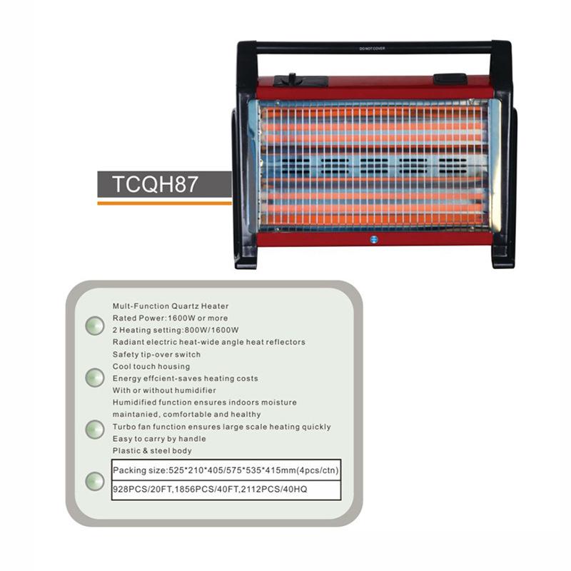 Red four-pipe heater small sun heater indoor oven home fireplace baby heater winter bath