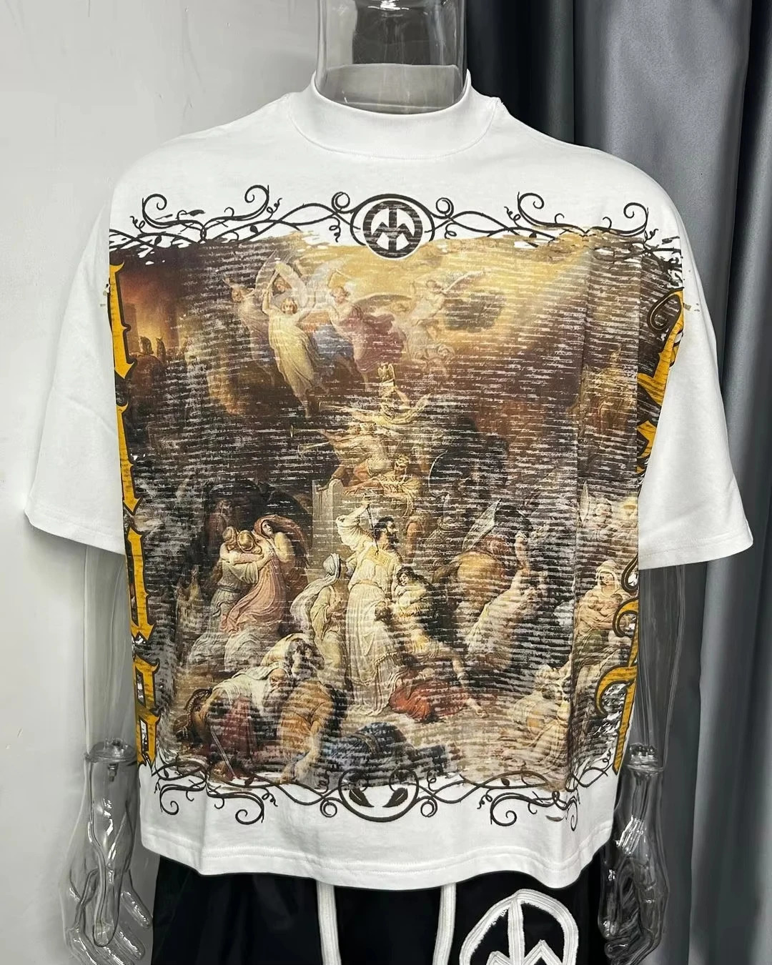 American gothic religion graphic t shirts y2k tops oversized t shirt streetwear couples pro choice harajuku vintage men clothing 250213