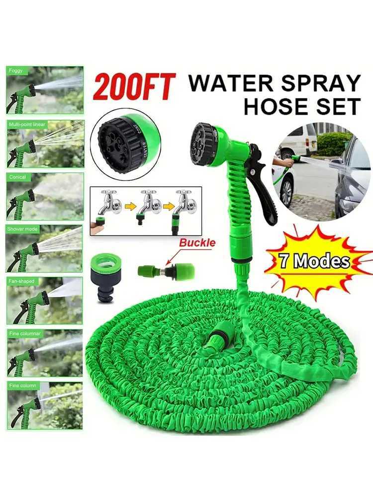 High pressure hose expansion hose high-pressure irrigation hose garden hose spray gun car water gun T250214