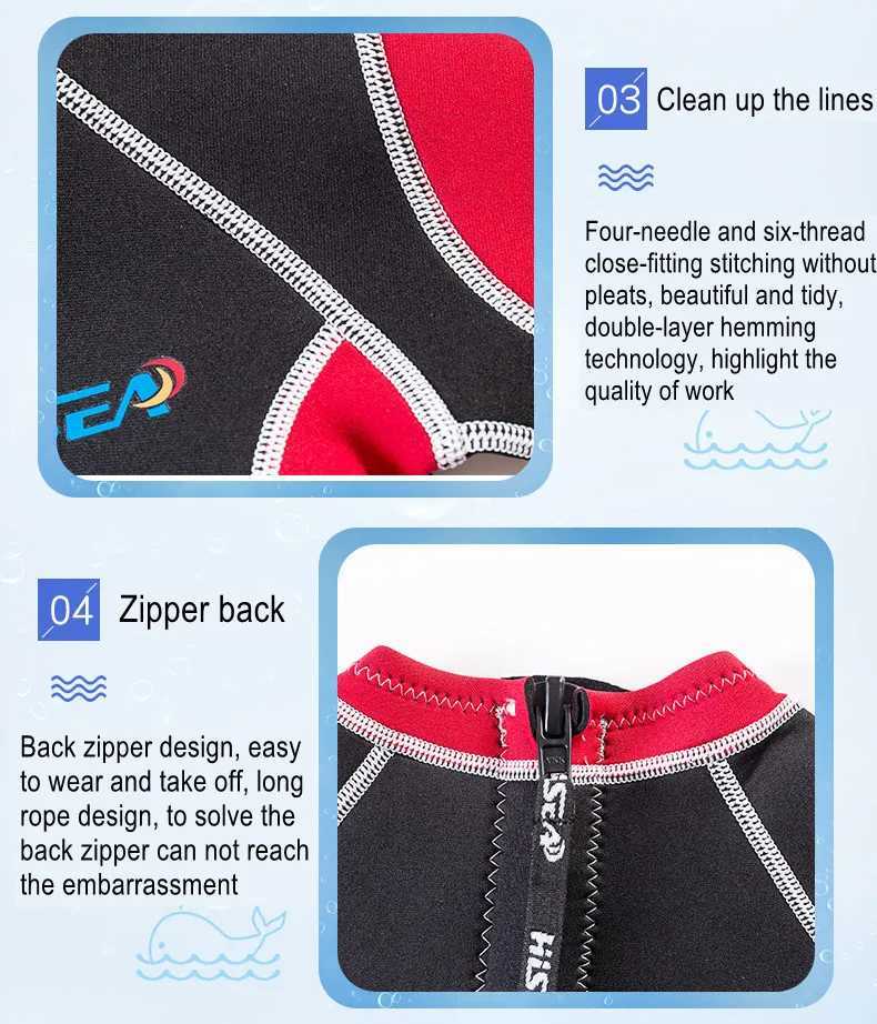 2.5MM Neoprene Scuba Keep Warm Water Sport Full Body Swim Diving Suit For Kids Snorkeling Spearfishing Kayaking Surfing WetSuit Z250214