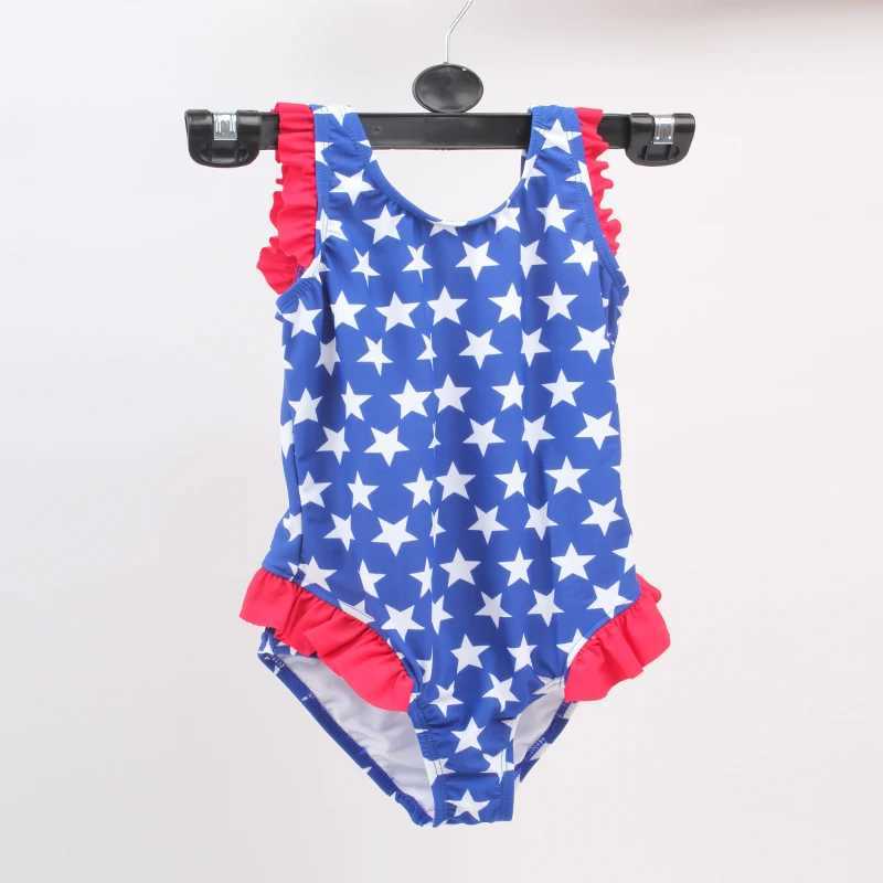 Toddler 1-6 Years Mini Ruffles Swimsuit Nylon Fabric Bathing Suits Cotton Lining Kids Girls Swimwear Infant Beachwear Z250214