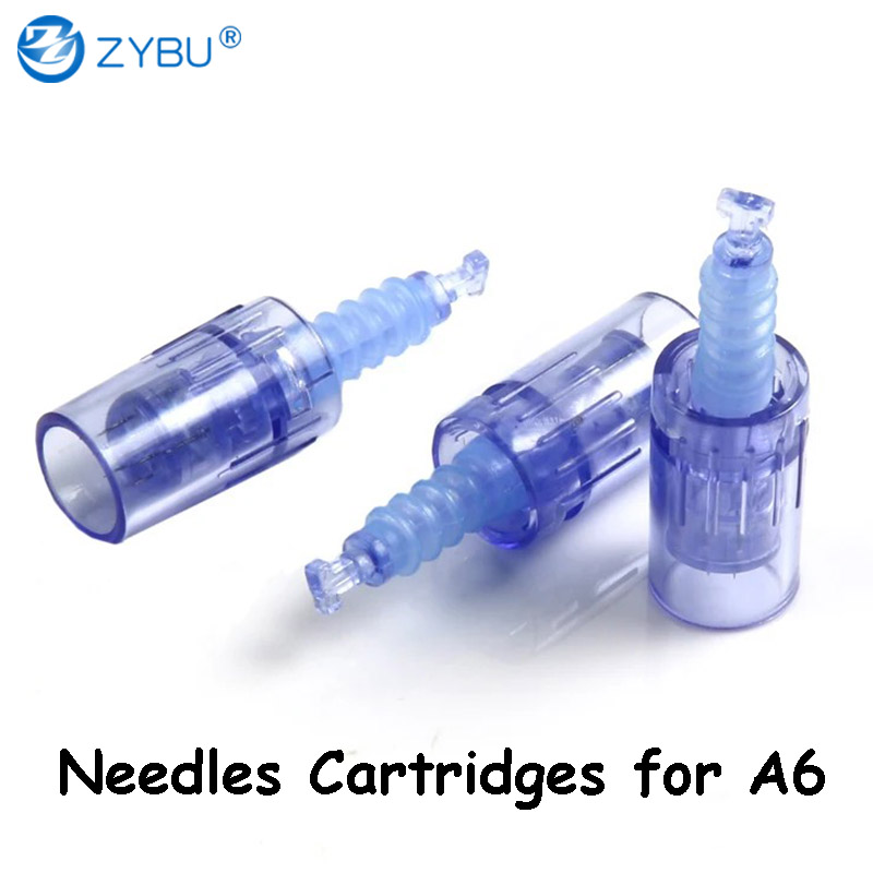 Bayonet Slot Cartridge Needle for A6 Dr.pen Microneedling Tattoo MTS PMU 1/3/5/7/9/12/24/36/42/Round Nano 3D 5D Dermapen Replacement Needles Skin Care