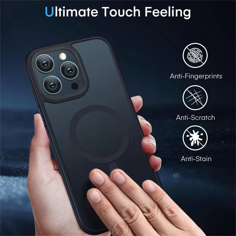 Matte Magnetic Clear Ultra Thin Slim Phone Case for iPhone 17 air 16e 16 15 14 13 12 11 Pro Max Plus Wireless Charging Magsafe Cover with Lens Film