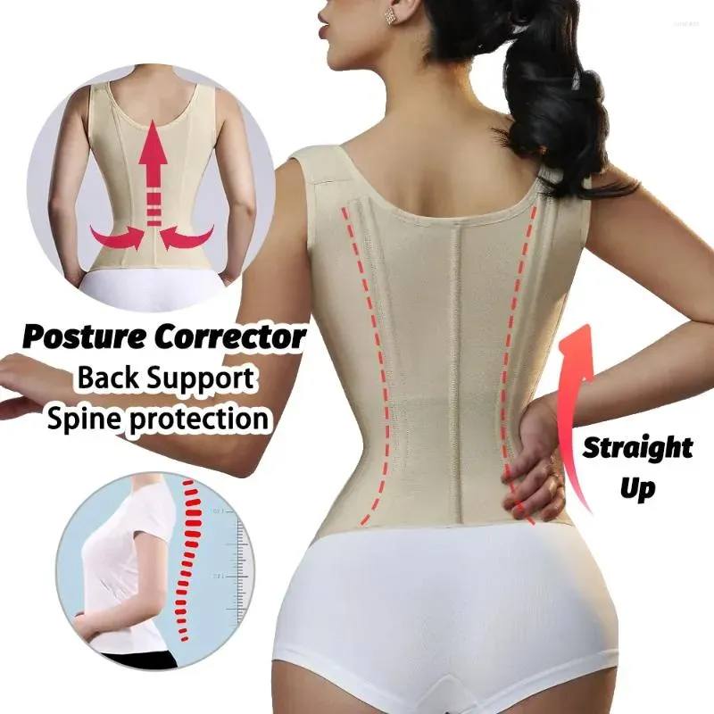 Women's Shapers Shaping Corset Binder Waist Trainer Body Shaper Reducing Girdles Tummy Slimming Faja Colombian Shapewear Women Corrective