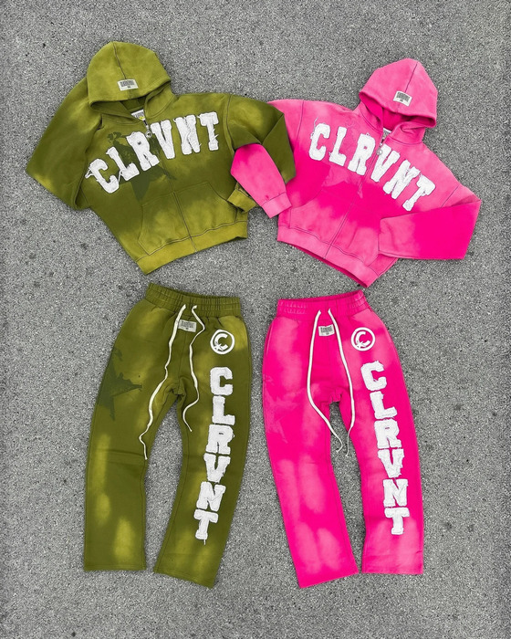 Y2K American Embroidered Letter Oversize Sweatshirt Mens And Womens Harajuku Casual Joker Straight Pants Two-Piece Suit 250210