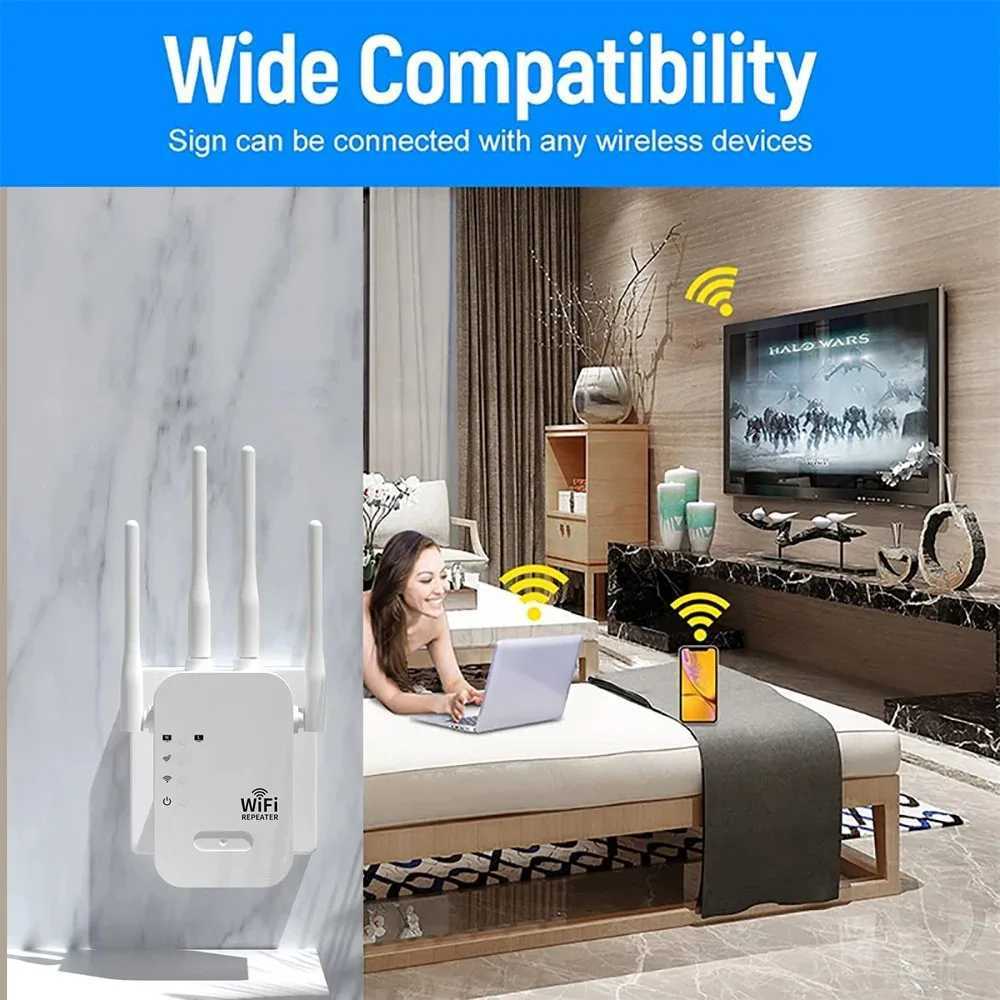 5 Ghz WIFI Booster Repeater Wireless Wi fi Extender 1200Mbps Network Amplifier 802.11N Long Range Signal Wi-Fi RepetidorXJ250214