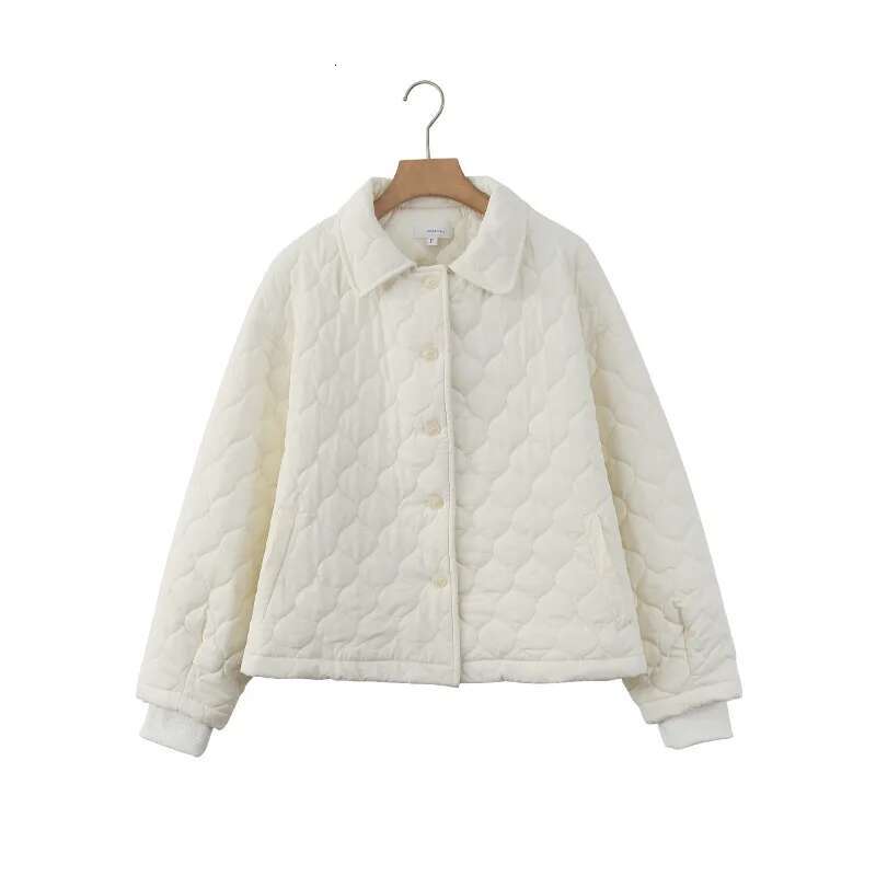 100% Cotton Quilted Coat Long Sleeved Autumn Outdoor Overcoat Vintage Winter Jackets For Women 2023 Manteaux Femme