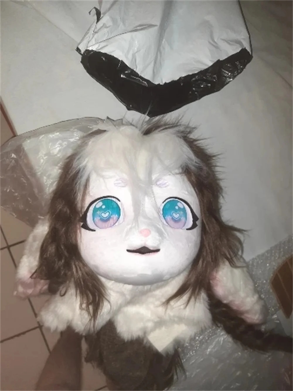 Kig Fursuit Kigurumi Headset Furry Cosplay Costume Animal Loop Ear Rabbit Furry Mask Head Base Paw Comiket Cosplay Costume 250213