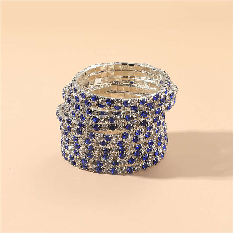 2.0mm Ultra fine Water Bride Korean Edition Single row Sparkg Dia Elastic Crystal Bracelet