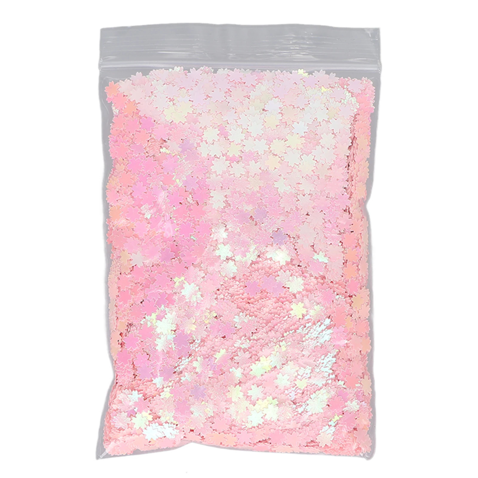 Nail Art Glitter Flakes Cherry Shape Sparkling Manicure Decoration Sequins for Nail Shop Pink 50g 250214