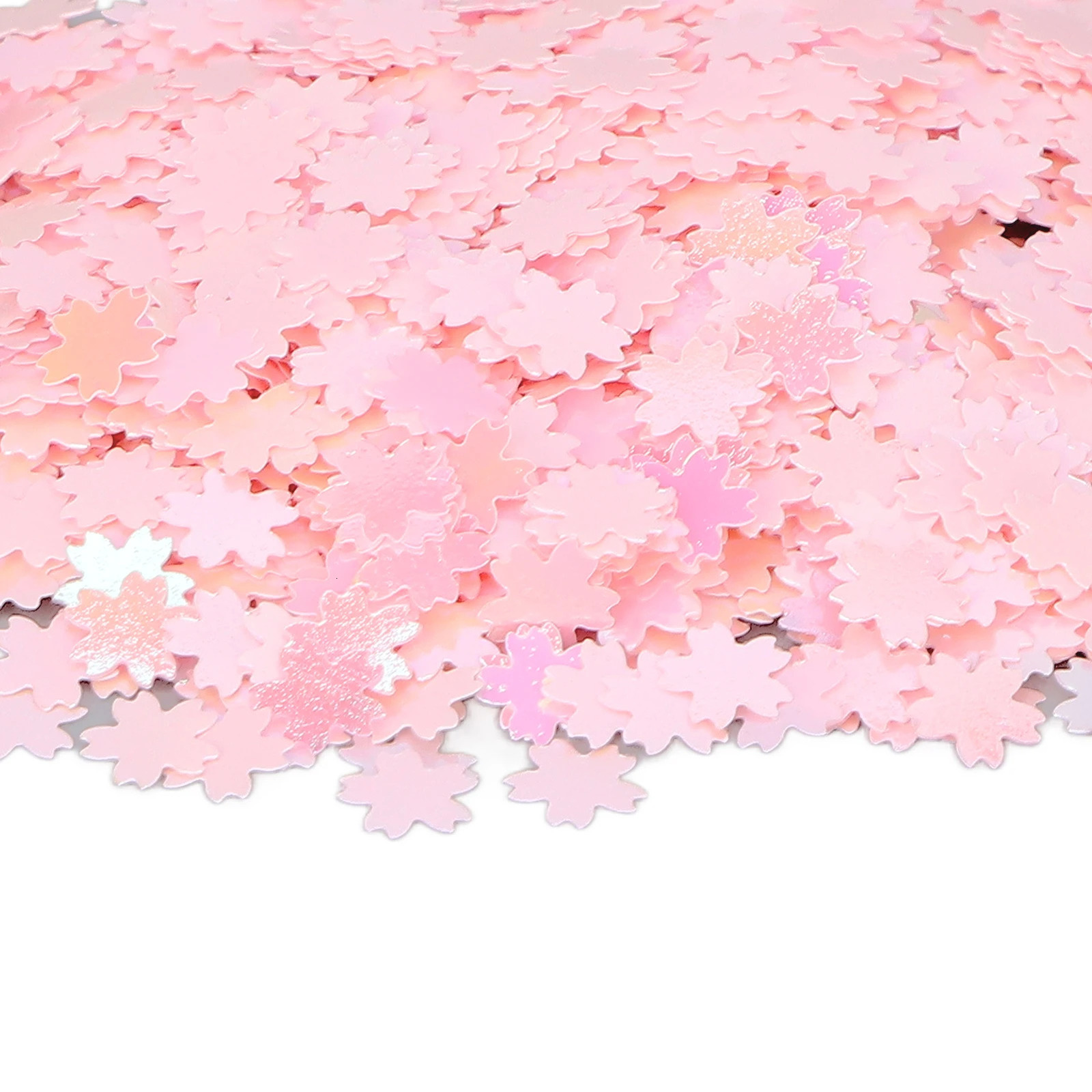 Nail Art Glitter Flakes Cherry Shape Sparkling Manicure Decoration Sequins for Nail Shop Pink 50g 250214