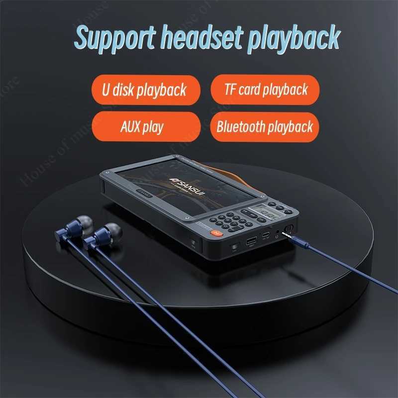 SANSUI F51/F50 Portable FM Ra Video display ra Wireless Speakers Dual TF Card Slot MP4 Music Player Video E-book Z250214