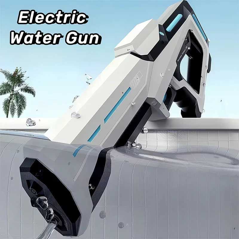 Electric Water Guns For Adults Powerful Squirt Automatic Water Suction Water Blasters Summer Outdoor Beach Toy For boys Kid GiftT250214