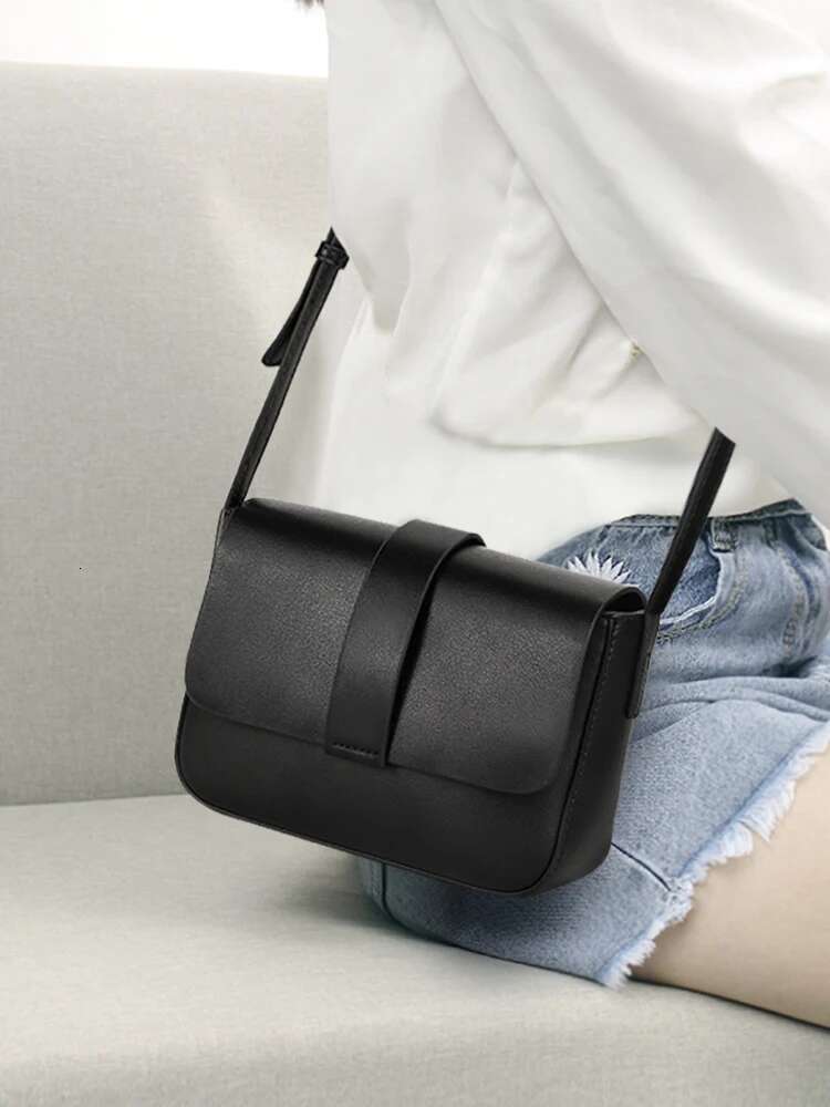 Women's Trendy Leather Shoulder Elegant Solid Color Messenger Ladies Crossbody Bag