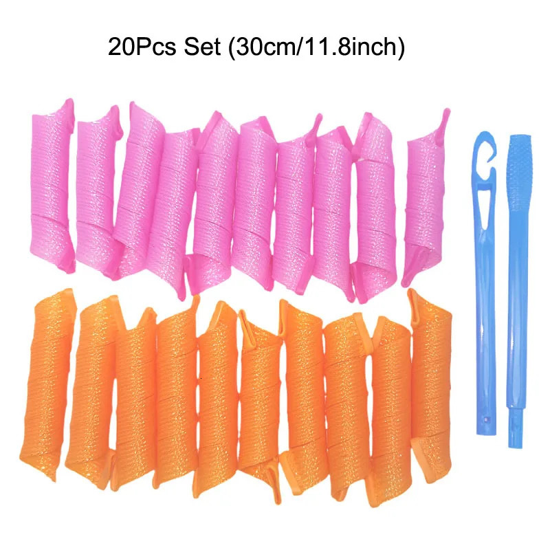 20Pcs Set Portable Magic Hair Curler Wave Formers Hair Styling Accessories Hair Styling Tool DIY Hair Rollers 250214